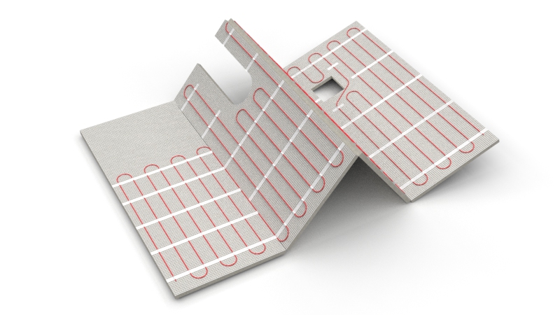 Prefabricated Floor Heating cable integrated with insulation board - epolytech